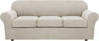H.VERSAILTEX 4 Piece Stretch Sofa Covers by HVERSAILTEX