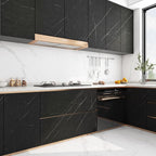 FunStick 24"x200" Matte Black Marble Contact Paper - Image 3