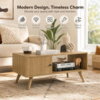 Manora Mid Century Modern Coffee Table - Image 5