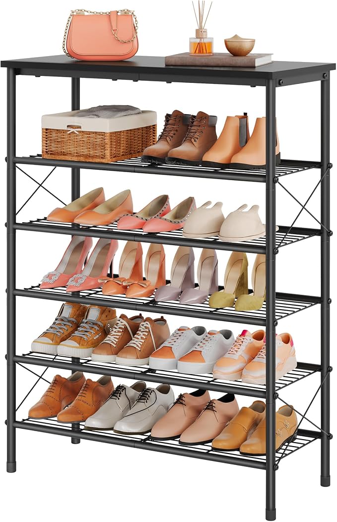 Tajsoon 6 Tier Shoe Rack Organizer by Tajsoon