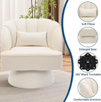 Garvee Ultra-Plush Swivel Accent Chair, 360° Barrel Lounge Chair - Image 7