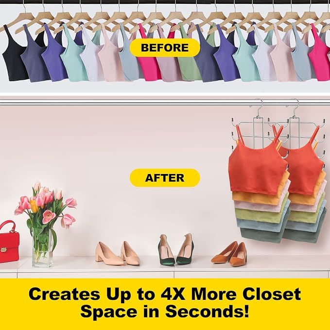 1 Pack Tank Top Hanger Space Saving, Closet-Organizer-and-Storage - Image 2