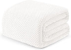 Exclusivo Mezcla Soft Waffle Fleece Bed Blanket King Size, Cozy Flannel by ExclusivoMezcla