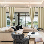 Blackout Curtains for Bedroom, Light Beige, 38 x 54 Inch, 2 Panels | Thermal - Image 8