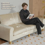 EASE MOOSE 70.6" Velvet Loveseat Sofa, Soft Deep Seat Couches - Image 5