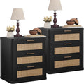 LEYAOYAO Rattan Night Stand Set of 2 by LEYAOYAO-Findtheshiningpointofyourideallife%EF%BC%81