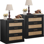 LEYAOYAO Rattan Night Stand Set of 2 by LEYAOYAO-Findtheshiningpointofyourideallife%EF%BC%81