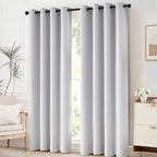 Yakamok Room Darkening Curtains 52x96 inch Greyish White-Living Room | 2 panels - Image 8