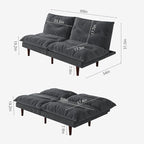 DreamDashio Futon Sofa Bed, 69 inch Futon Couch - Image 2