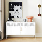 Tokawa Metal Storage Cabinet, 2-Door Short Locker Cabinets - Image 7
