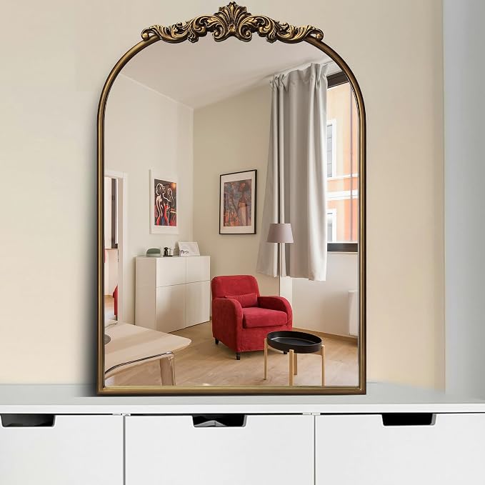 Ornate Baroque Vintage Gold Mirror by Wemily