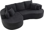 106'' Sectional Curved Sofa Sponge Couch - Image 6