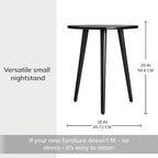 MH London Tri Pin Side Table I Handmade Natural Mango Wood, Naturally Moisture - Image 3