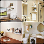 Floating Shelves for Wall White Shelves Bathroom, Bedroom and Living Room - Image 9