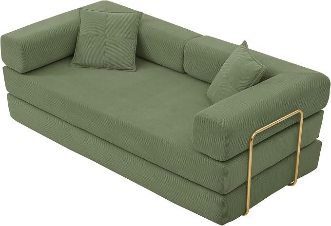 HANXIN 78 Inch Convertible Sleeper Sofa Bed, Folding Floor Mattress Couch - Image 6