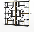 HolliWill 70.8" Tall Bookshelves Set of 2, Bedroom –Metal Frame & Anti-Tip & - Image 2