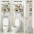 GloTika 3-Tier Over Toilet Storage - 150lb Total Capacity Metal Bathroom - Image 8