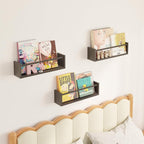 Fixwal Nursery Book Shelves, 16.5 Inch Floating Bookshelves - Image 2