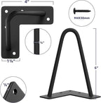 SMARTSTANDARD 6 Inch Heavy Duty Hairpin Furniture Legs, Metal Home DIY Projects - Image 2