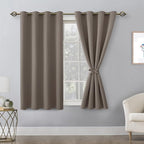 Blackout Curtains for Bedroom, 52 x 54 Inches Long, 2 Panels | Thermal - Image 8