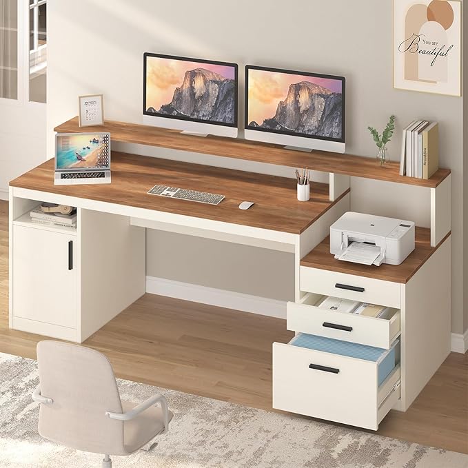 YOMILUVE 65 Inch Computer Desk by YomiluveDesign