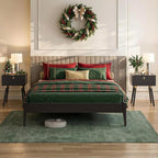 Bme Dinkee Queen Platform Bed Frame Wood 15 Inch by Bme