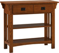 Leick Home Mission Impeccable Bookshelf, Solid Wood, 2 Drawers, 2 Shelves by LeickFurniture