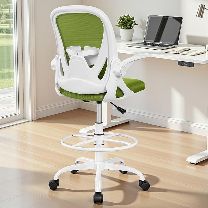 Primy Drafting Chair Tall Office Chair - Image 2