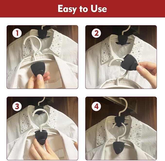 Latoxcaa Space Saving Standard Hanger Hooks 50Pcs, Upgrade Heavy Duty Space - Image 7