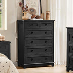 Joaxswe Farmhouse 6 Drawer Dresser - Image 8