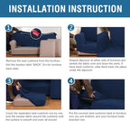 H.VERSAILTEX 4 Piece Stretch Sofa Covers - Image 6