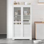VilroCaz 75'' Tall Kitchen Pantry, Wood Freestanding Kitchen Storage Cabinet - Image 3