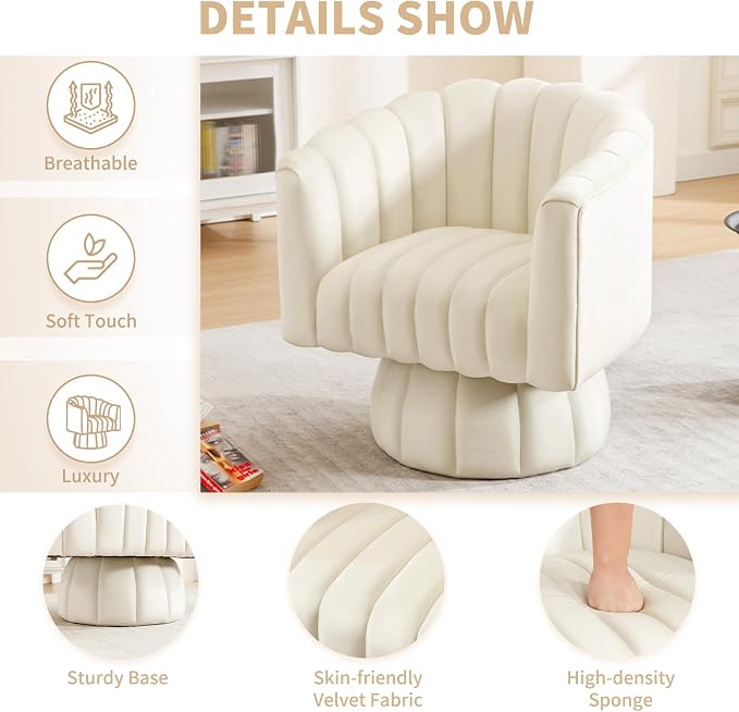 Swivel Accent Barrel Chair - Image 3