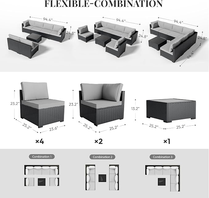 WWR Patio Furniture Set 7 Piece - Image 5