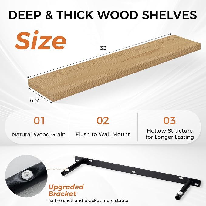 Fun Memories Floating Shelves for Wall, Floating Shelf for Living Room - Image 3