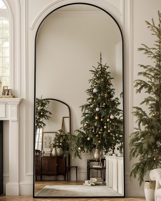 Antok 71" x32” Arched Full Length Floor Mirror, Free Standing/Wall Mount/Leaning by AntokMirror