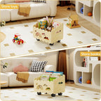 Wood Kids Bookshelf, Montessori Bookshelf, - Image 3