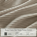 OHSIO Sectional Couch Covers, Wear Resistant Stretch Sofa Covers Washable Soft - Image 6