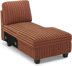Belffin Modular Sectional Storage Chaise Module - Image 8