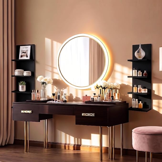 Homaterial Wall Shelves 4 Tier, Simple Vertical Corner Shelf - Image 7