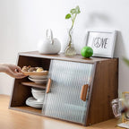 HollyHOME Small Bamboo Kitchen Pantry Sideboard - Image 6