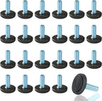 WAFJAMF 24 PCS M6 Thread Adjustable Furniture Levelers Screw in Threaded by WAFJAMF
