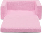 Delta Children Cozee Flip-Out Sherpa 2-in-1 Convertible Sofa to Lounger - Image 10