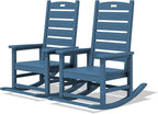 SERWALL Outdoor Rocking Chair Set of 2, Oversized Rocking Chair by SERWALL