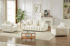 Antetek Teddy Sofa Set for Living Room, Modern Deep Seat Sofa Chair and - Image 7