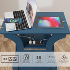 FROMJBEST End Table with Charging Station, Side Table with USB Ports and Outlets - Image 6