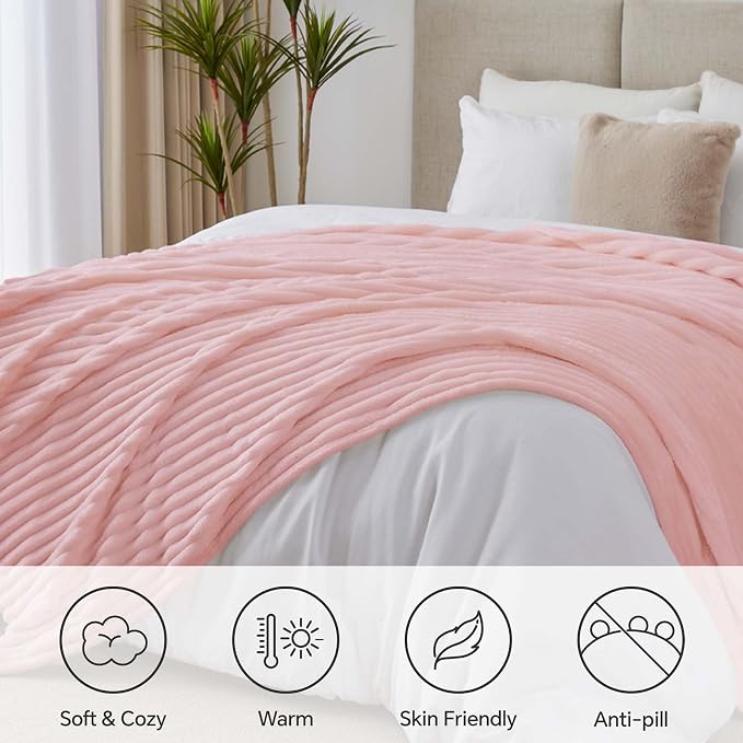 BEDELITE Blankets Queen Size for Bed, 300GSM Soft & Warm Fleece Blanket - Image 2