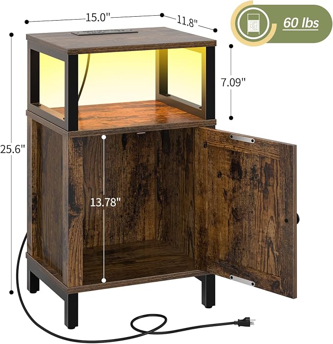 Yoobure Farmhouse NightStand - Image 3