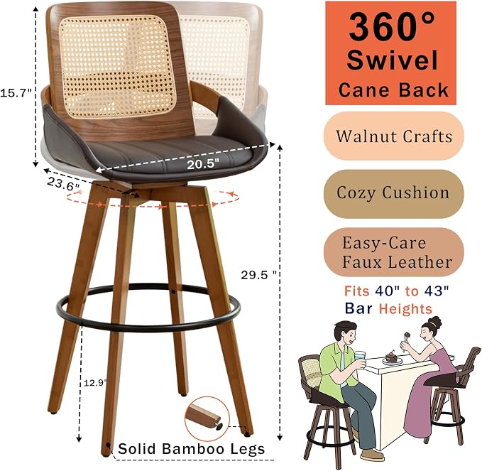 Bar Height Bar Stools Set of 2 - Image 2