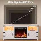 YESHOMY LED Fireplace TV Stand - Image 10